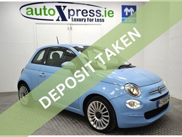 Fiat 500 Hatchback, Petrol, 2016, Blue