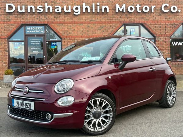 Fiat 500 Hatchback, Petrol, 2021, Red