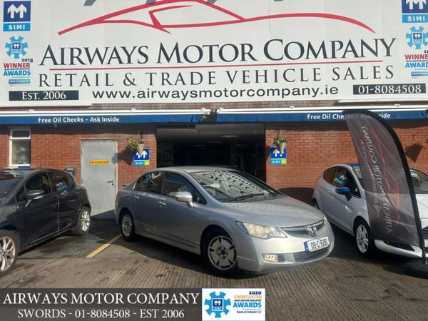 Honda Civic Saloon, Petrol Hybrid, 2009, Silver