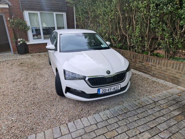 Skoda Scala Hatchback, Petrol, 2020, White