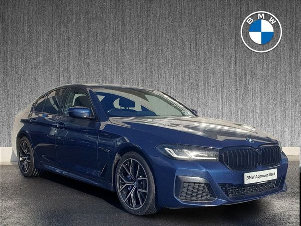 BMW 5-Series Saloon, Petrol Hybrid, 2023, Blue