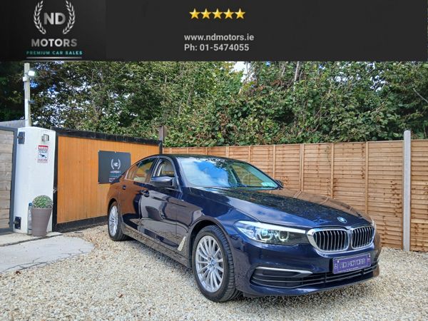 BMW 5-Series Saloon, Petrol Plug-in Hybrid, 2019, Blue