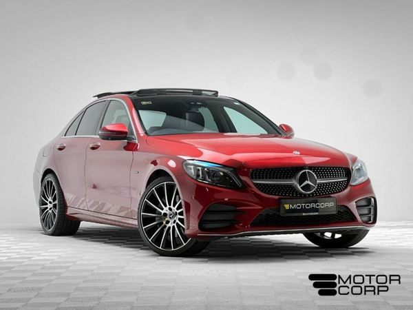 Mercedes-Benz C-Class Saloon, Diesel Plug-in Hybrid, 2020, Red