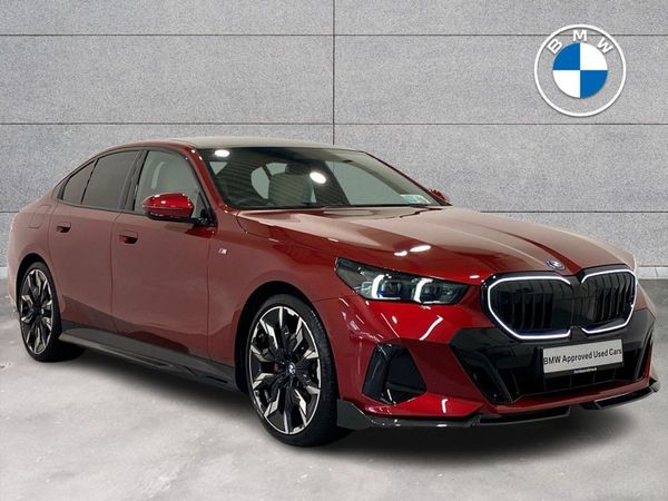 BMW 5-Series Saloon, Petrol Plug-in Hybrid, 2025, Red