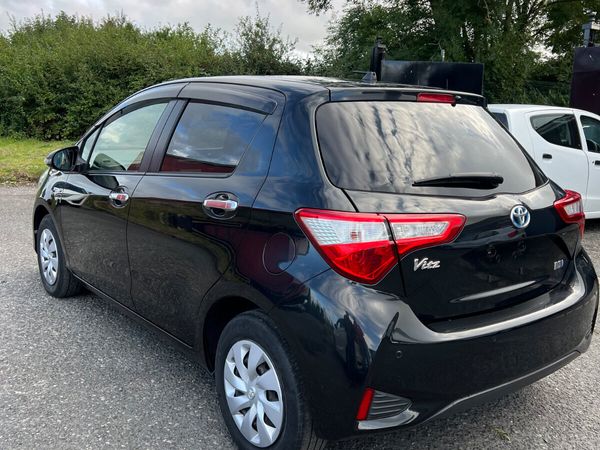Toyota Vitz Hatchback, Petrol Hybrid, 2018, Black