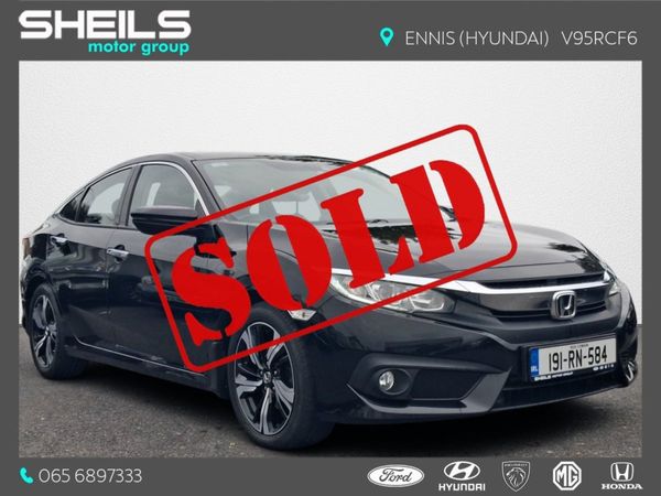 Honda Civic Saloon, Diesel, 2019, Black