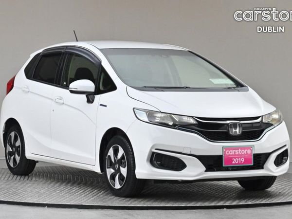 Honda Fit Hatchback, Petrol Hybrid, 2019, White