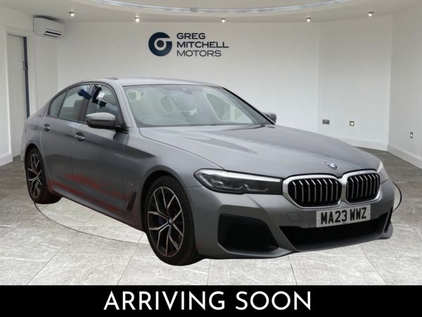 BMW 5-Series Saloon, Diesel Hybrid, 2023, Grey