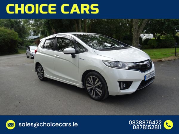 Honda Fit Hatchback, Petrol Hybrid, 2017, White