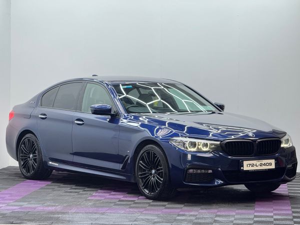 BMW 5-Series Saloon, Petrol Plug-in Hybrid, 2017, Blue