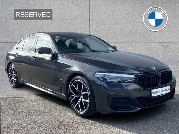 BMW 5-Series Saloon, Diesel Hybrid, 2022, Grey