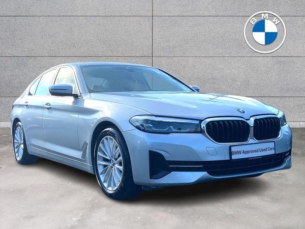 BMW 5-Series Saloon, Diesel Hybrid, 2021, Silver