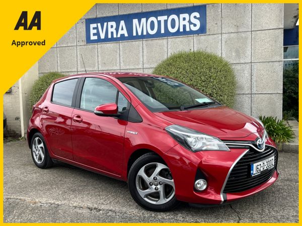 Toyota Vitz Hatchback, Petrol Hybrid, 2016, Red