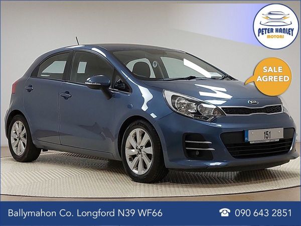 Kia Rio Hatchback, Petrol, 2015, Blue