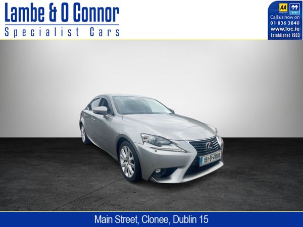 Lexus IS Saloon, Petrol Hybrid, 2015, Silver