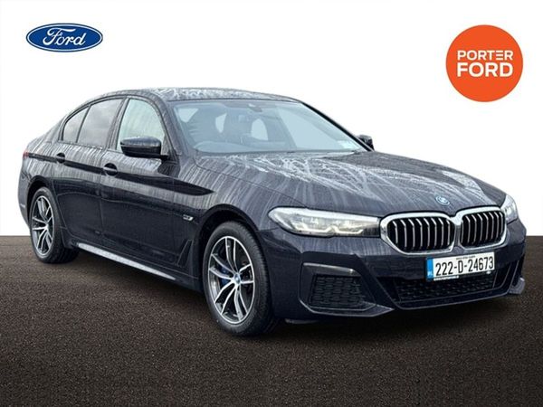 BMW 5-Series Saloon, Petrol Plug-in Hybrid, 2022, Black