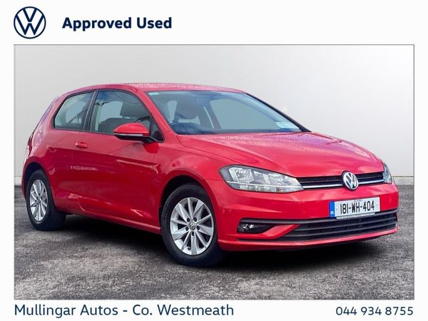 Volkswagen Golf Hatchback, Diesel, 2018, Red