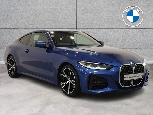 BMW 4-Series Coupe, Diesel Hybrid, 2021, Blue
