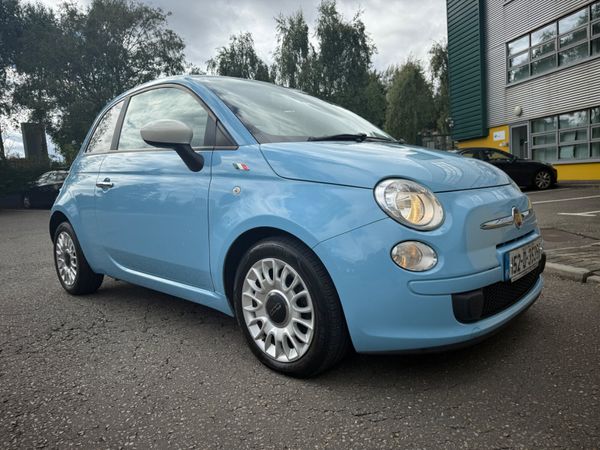 Fiat 500 Hatchback, Petrol, 2015, Blue