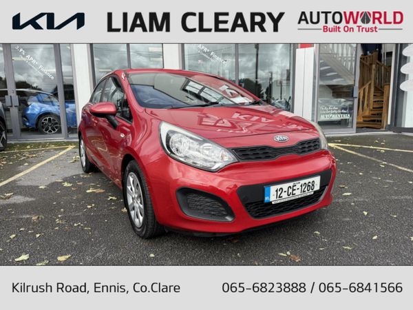 Kia Rio Hatchback, Petrol, 2012, Red