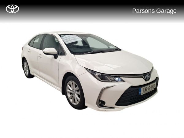 Toyota Corolla Saloon, Petrol Hybrid, 2023, White