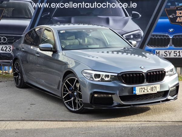 BMW 5-Series Saloon, Petrol Plug-in Hybrid, 2017, Blue