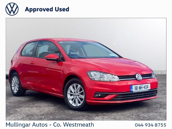 Volkswagen Golf Hatchback, Diesel, 2018, Red
