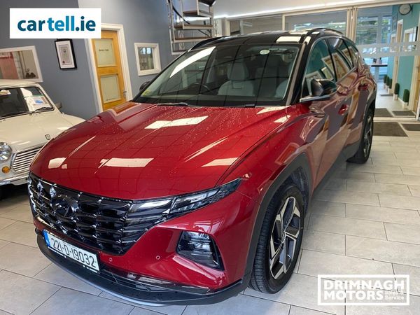 Hyundai Tucson SUV, Petrol Hybrid, 2022, Red