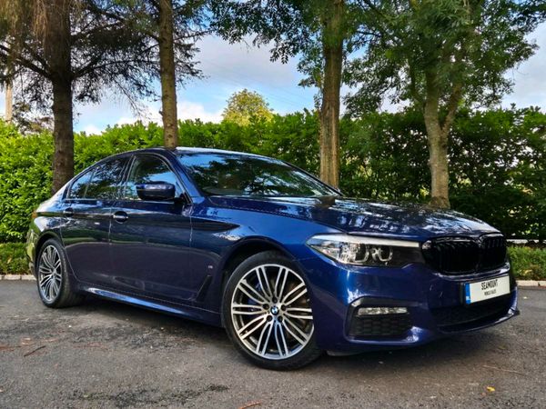 BMW 5-Series Saloon, Petrol Plug-in Hybrid, 2017, Blue