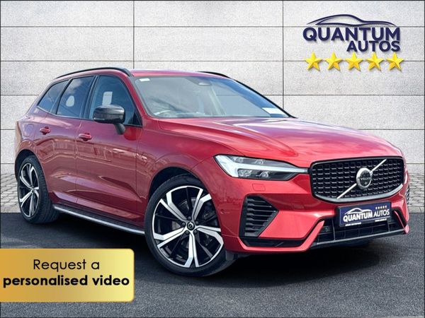 Volvo XC60 Estate, Petrol Plug-in Hybrid, 2022, Red