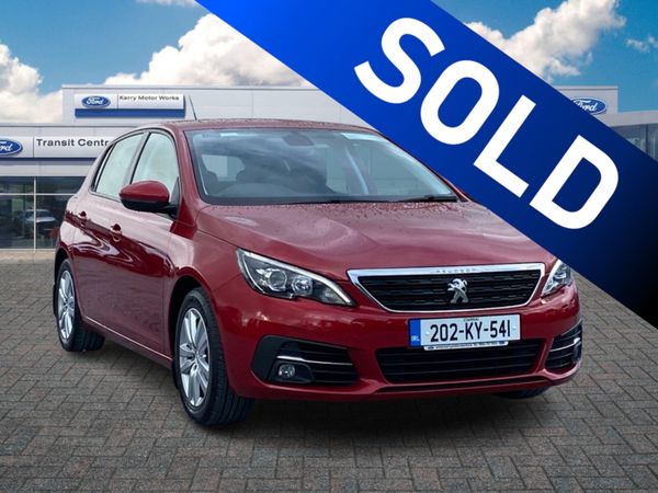 Peugeot 308 Hatchback, Petrol, 2020, Red