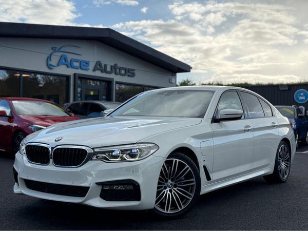 BMW 5-Series Saloon, Petrol Plug-in Hybrid, 2017, White