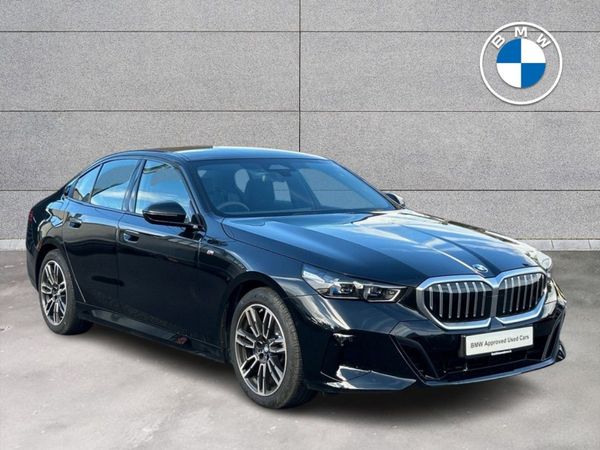BMW 5-Series Saloon, Petrol Hybrid, 2025, Black