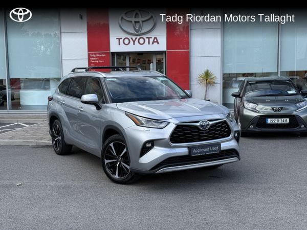 Toyota Highlander Estate, Petrol Hybrid, 2021, Silver
