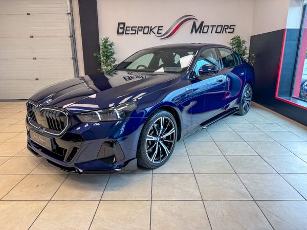 BMW 5-Series Saloon, Petrol Hybrid, 2024, Blue