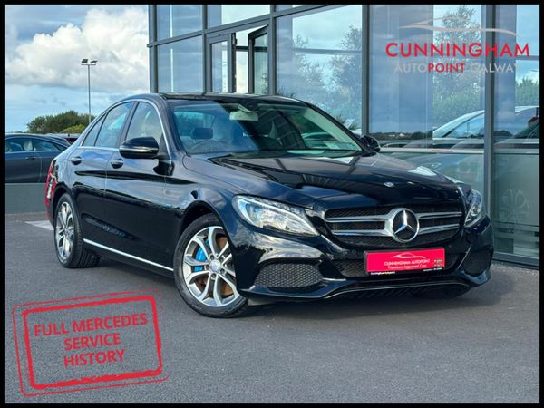 Mercedes-Benz C-Class Saloon, Petrol Plug-in Hybrid, 2017, Black