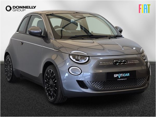 Fiat 500 Hatchback, Electric, 2022, Grey