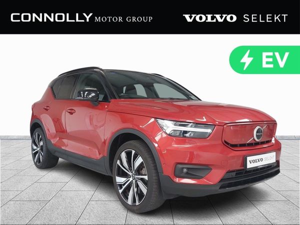 Volvo XC40 SUV, Electric, 2022, Red