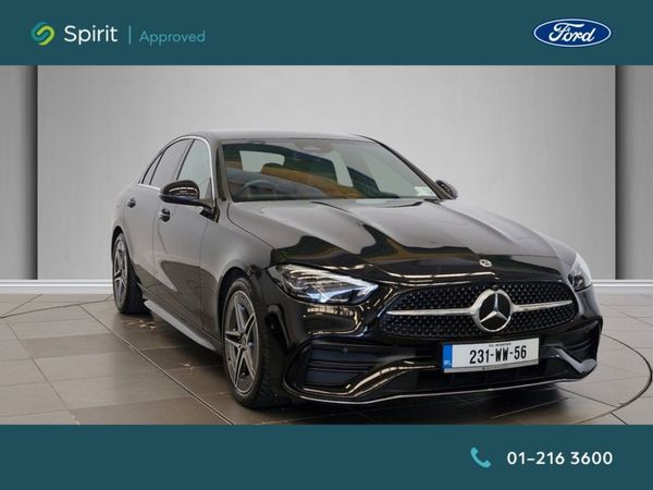 Mercedes-Benz C-Class Saloon, Diesel Hybrid, 2023, Black