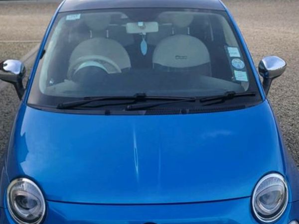 Fiat 500 Hatchback, Petrol, 2019, Blue