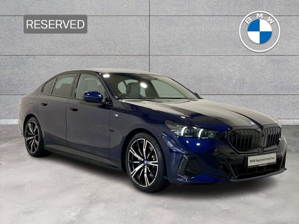 BMW 5-Series Saloon, Petrol Plug-in Hybrid, 2024, Blue