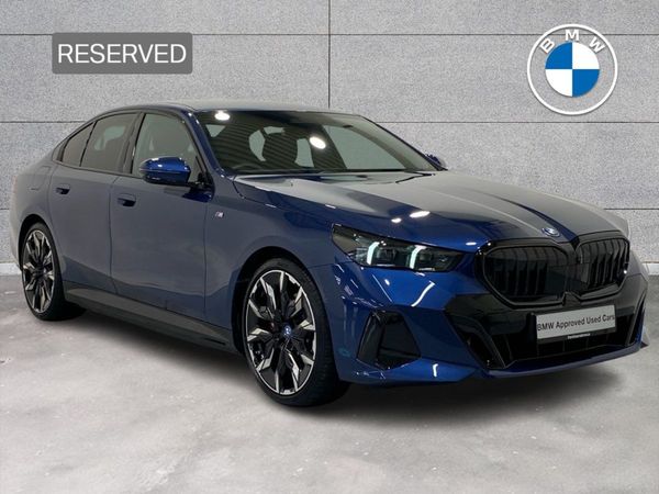 BMW 5-Series Saloon, Petrol Plug-in Hybrid, 2024, Blue
