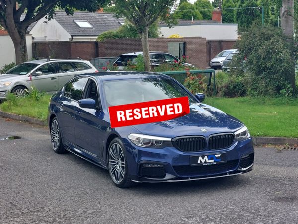 BMW 5-Series Saloon, Petrol Hybrid, 2018, Blue