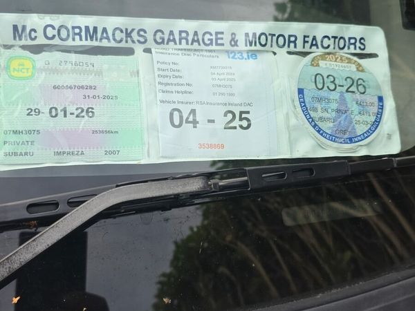 Subaru Impreza Saloon, Petrol, 2007, Grey