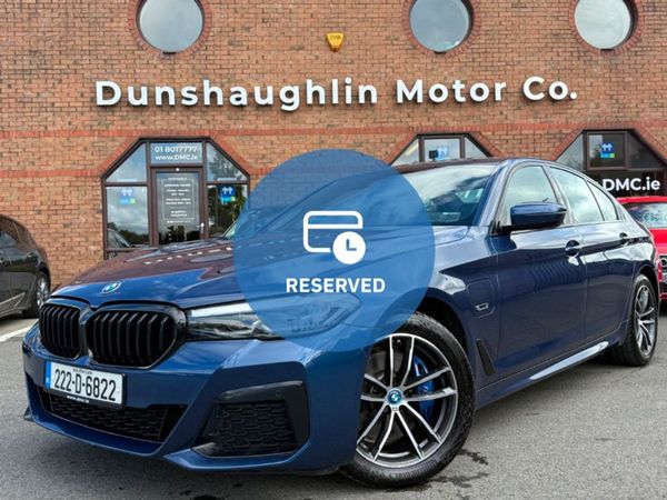 BMW 5-Series Saloon, Hybrid, 2022, Blue