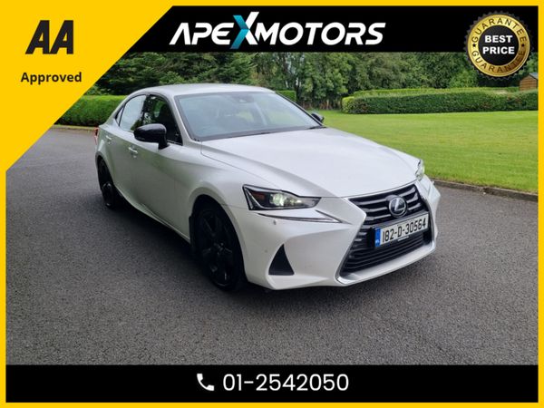 Lexus IS Saloon, Petrol Hybrid, 2018, White