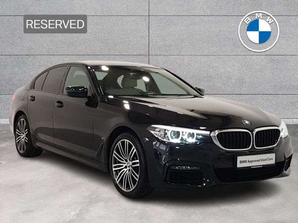 BMW 5-Series Saloon, Petrol Plug-in Hybrid, 2019, Black