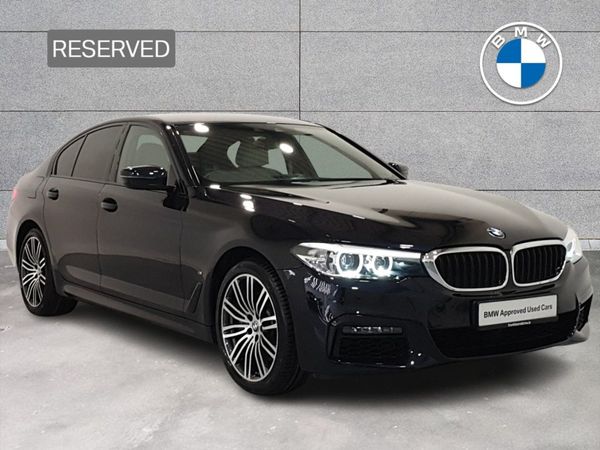 BMW 5-Series Saloon, Petrol Plug-in Hybrid, 2019, Black