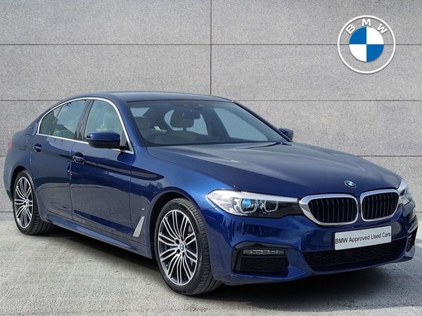 BMW 5-Series Saloon, Petrol Plug-in Hybrid, 2019, Blue