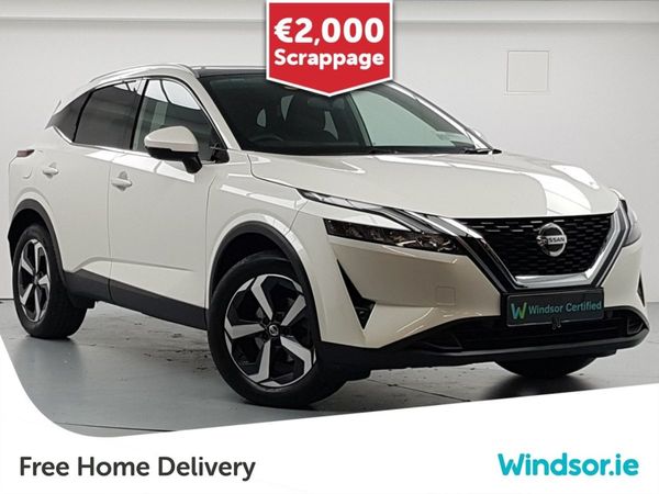 Nissan Qashqai MPV, Petrol Hybrid, 2021, White